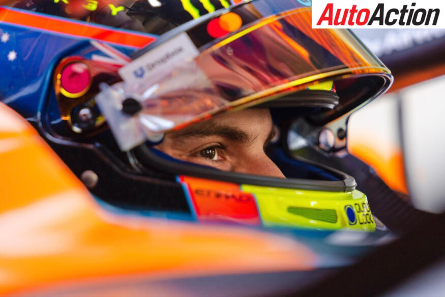Oscar Piastri, McLaren, waits in the garage ahead of Sprint Qualifying at the 2026 F1 Miami Grand Prix.