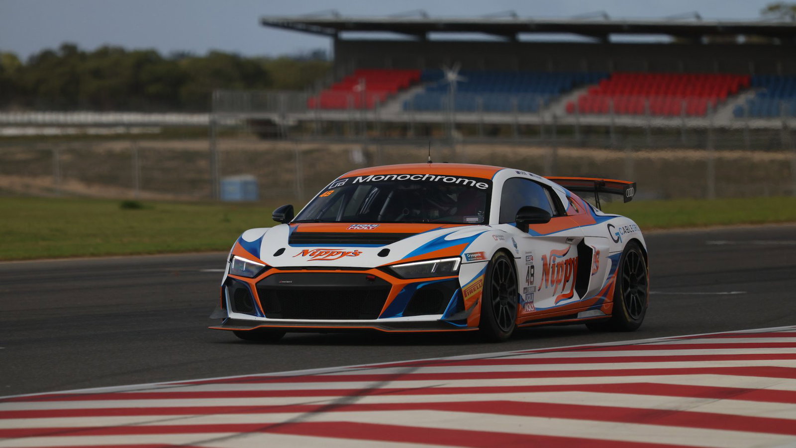 The Audi R8 GT4 of Blake Purdie and Jobe Stewart at The Bend Motorsport Park