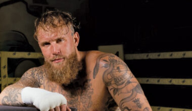 Jake Paul poses for Most Valuable Promotions, PFL, UFC