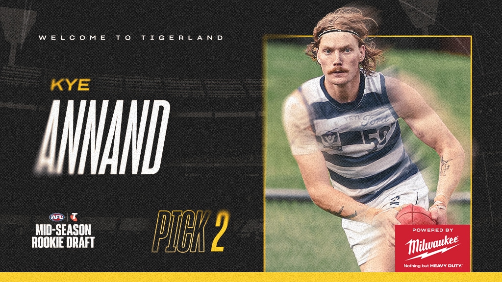 Kye Annand becomes a Tiger