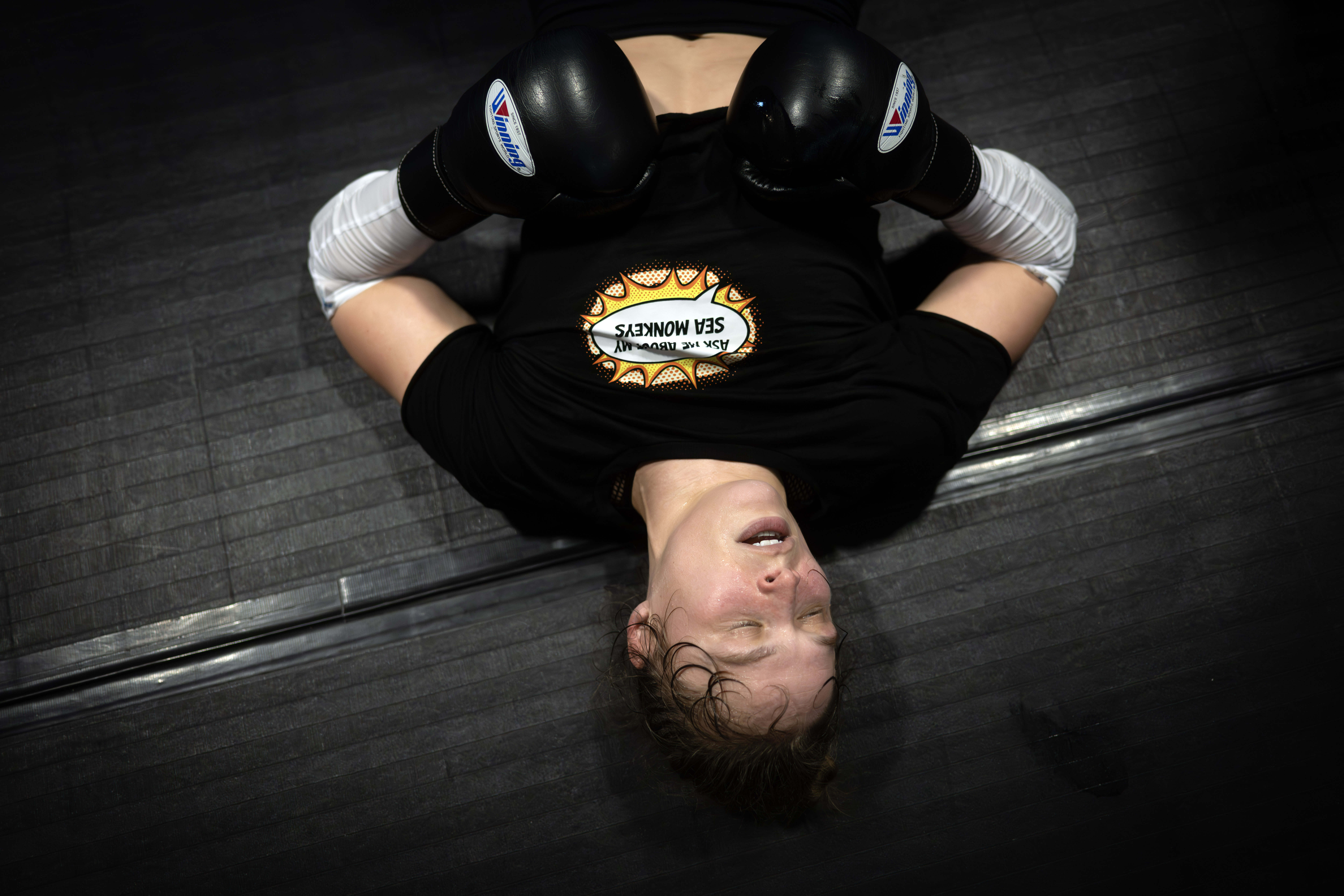 Former UFC champion and Olympic medalist Ronda Rousey prepares for...