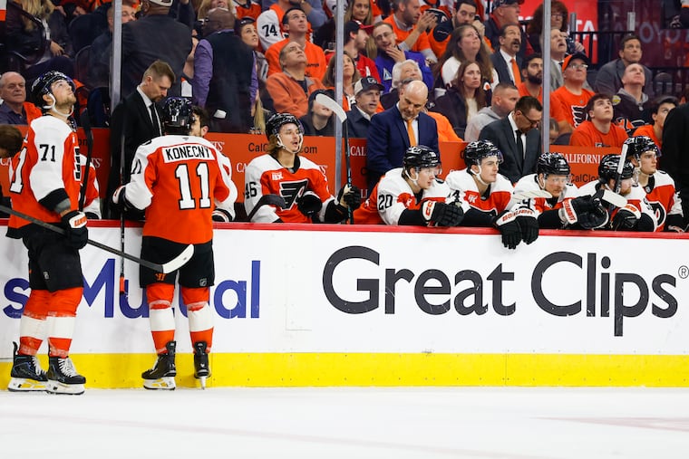 The Flyers were 0-for-5 on the power play in Game 3. They are 1-for-16 in the series.