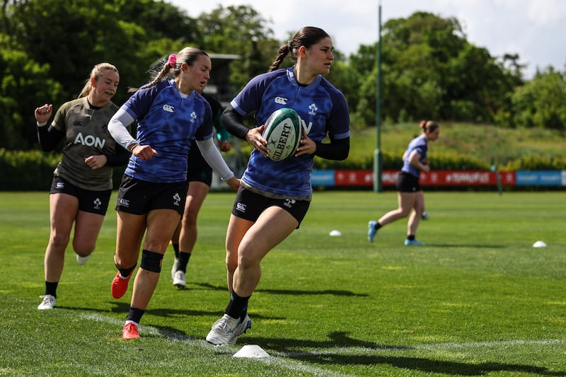 Ireland Women's Rugby Squad Training, IRFU High Performance Centre, Blanchardstown 14/5/2026. Photograph: Ben Brady/Inpho