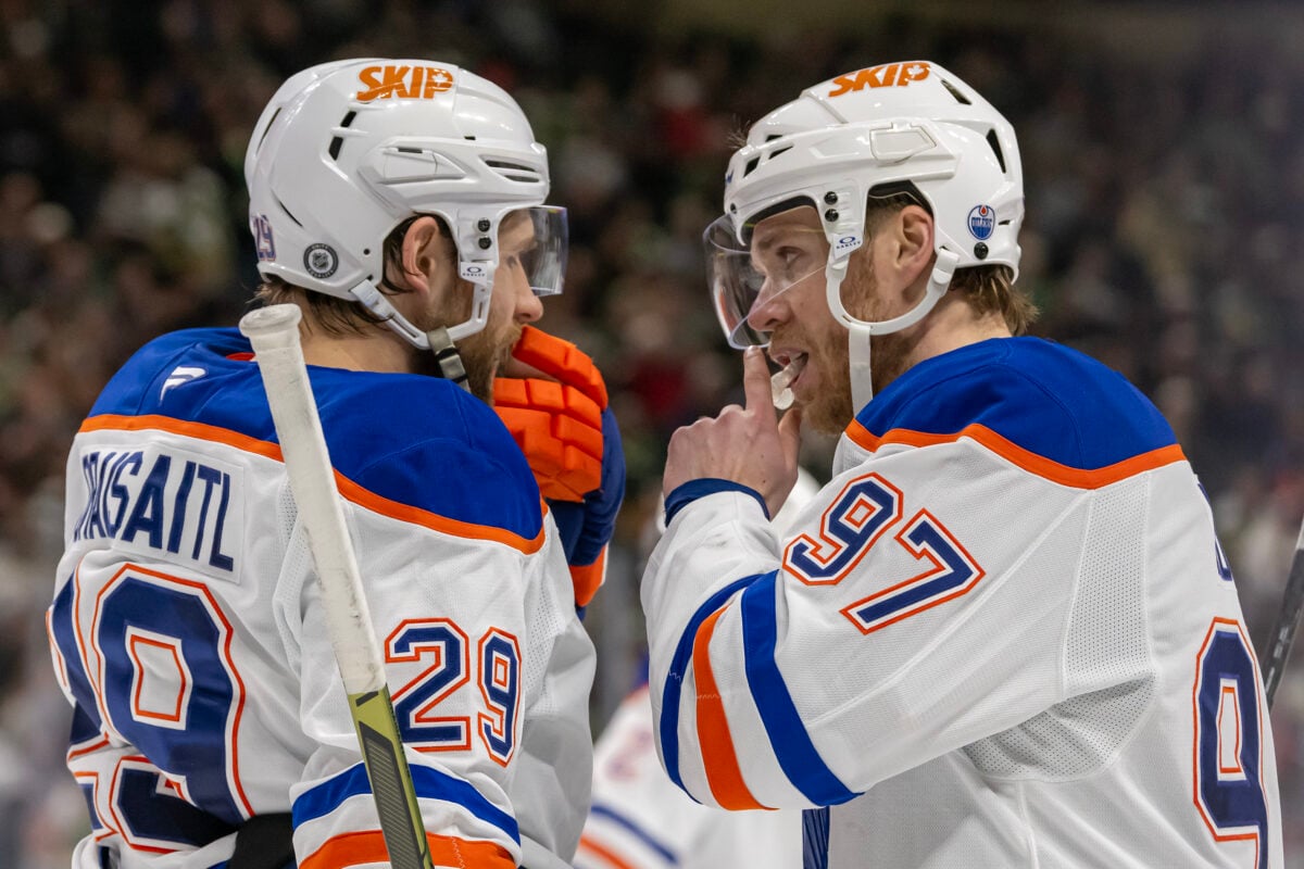 Leon Draisaitl Connor McDavid Edmonton Oilers