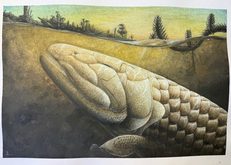 Life Reconstruction of Devonian Tetrapodomorph Fish Koharalepis Jarviki