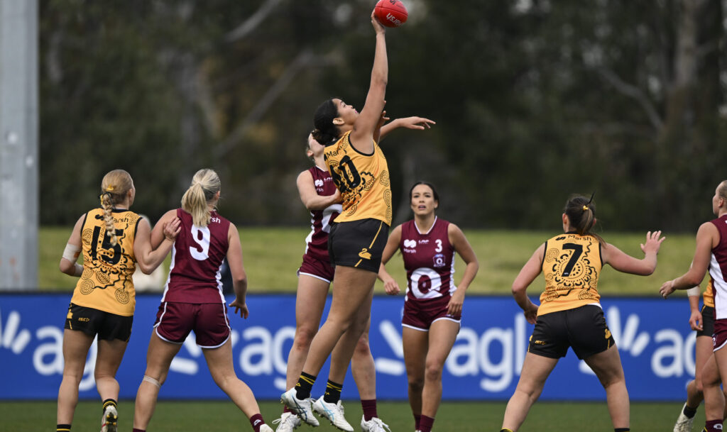 Who caught the eye in first AAMI WA Football State 18s Girls trial game