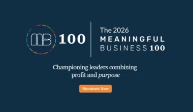 Call For Applications: Meaningful Business 100 (MB100) Award Program 2026