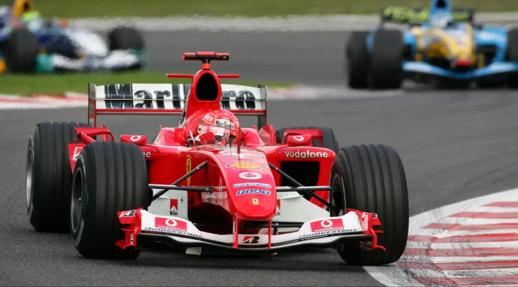 Michael Schumacher holds the current record for most races with Ferrari