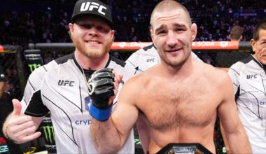 Sean Strickland and Eric Nicksick after UFC 293