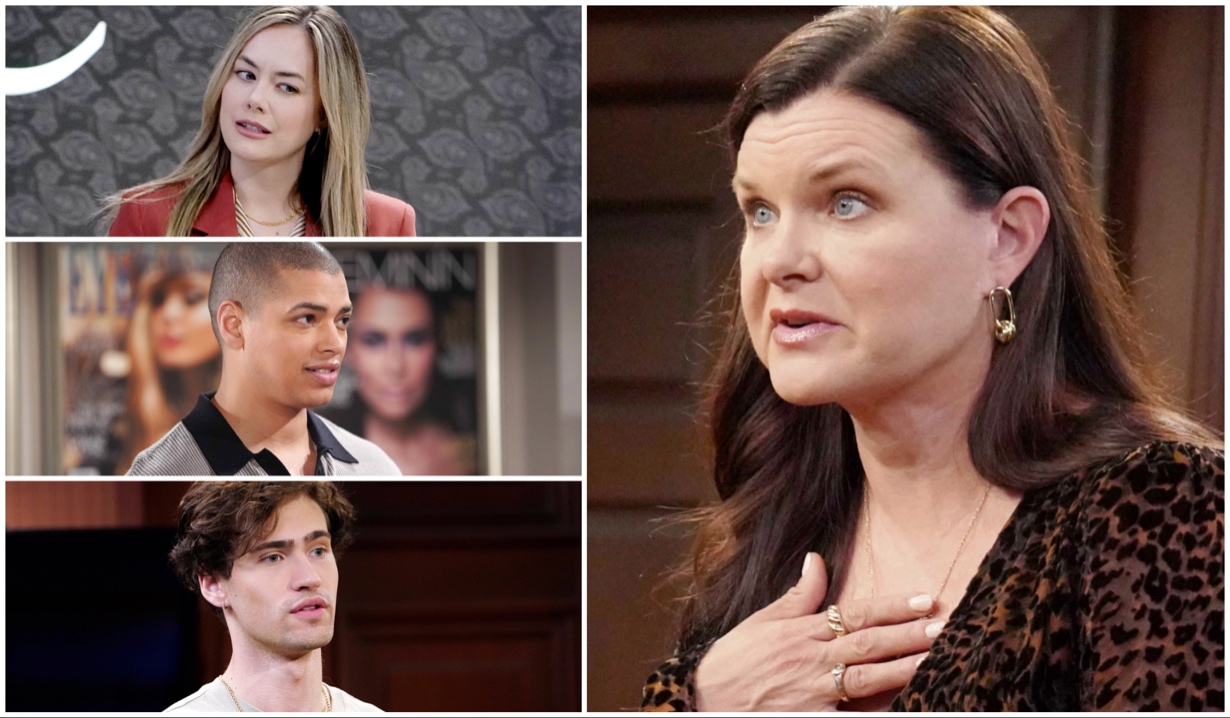 Bold & Beautiful's Katie Hires Hope, Zende and Deke at Logan