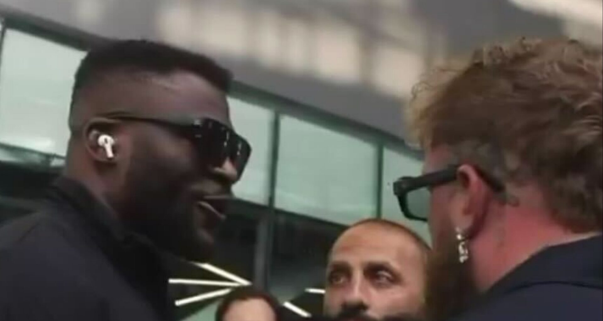 Francis Ngannou and Jake Paul