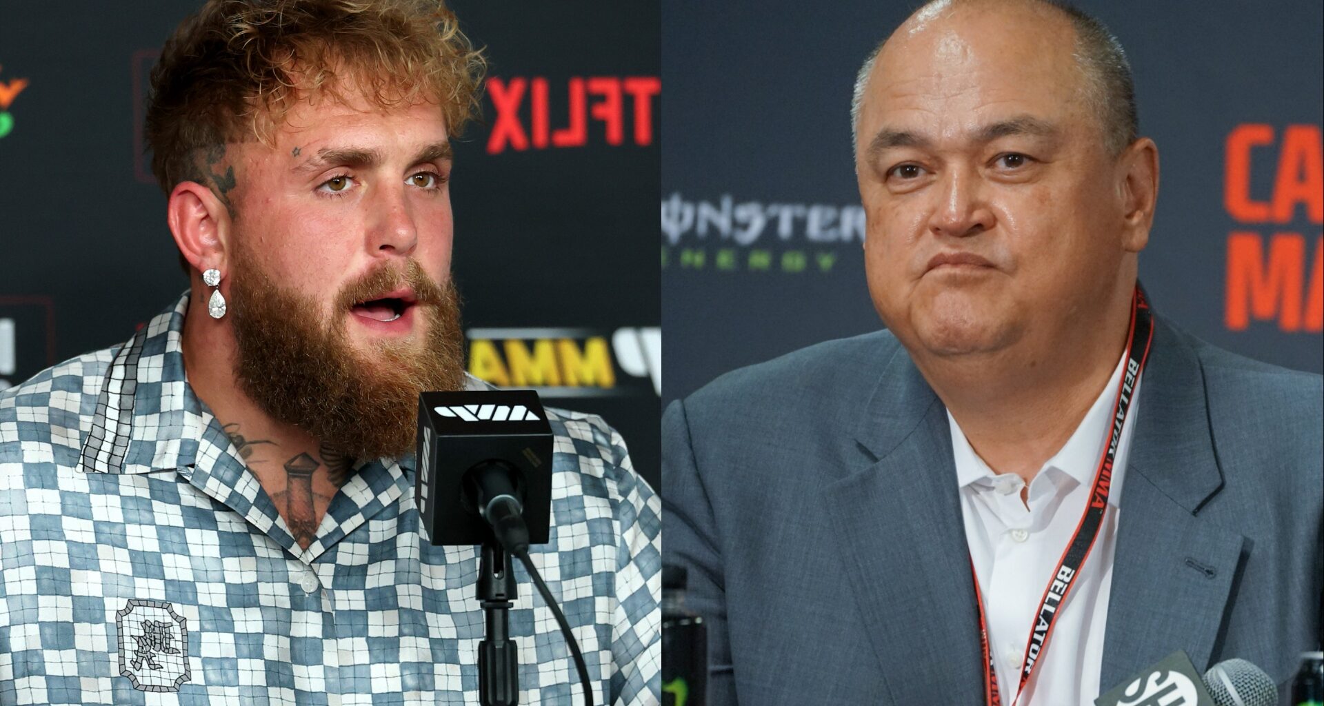 Jake Paul and Scott Coker