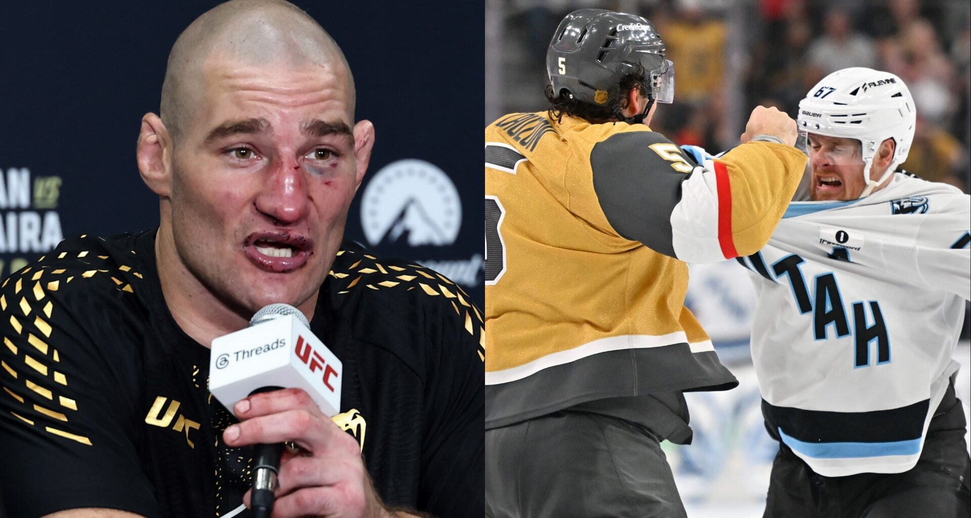 Sean Strickland and the Vegas Golden Knights