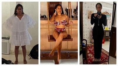 Masaba Gupta's post highlights her six-year health journey, including a 15 kg weight loss and transformation after pregnancy. (Instagram/ Masaba Gupta)