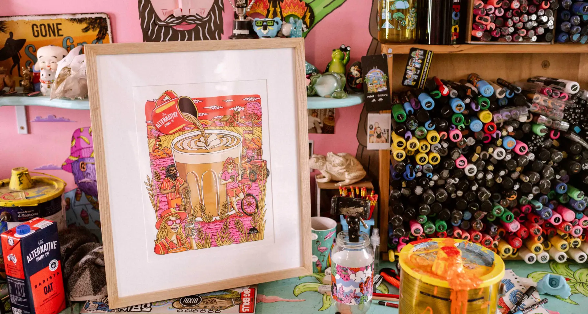 For Street Artist Mulga, Inspiration Is Everywhere – From Surf Breaks to Corner Cafes