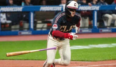 Travis Bazzana hits his first major league homer in the Guardians’ 6-4 win over the Twins
