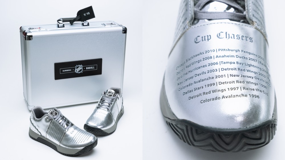 Shoe Surgeon x NHL x Nobull Cup Chasers sneakers.