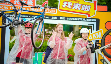 Nordic cyclists join climate-focused ride in Shanghai