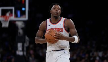 Anunoby still not ready to practice fully, but Knicks have time to wait