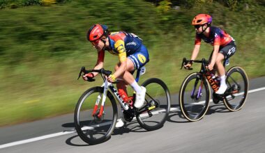 Lauretta Hanson of Australia and Team Lidl - Trek and Marta Jaskulska of Poland and Team Human Powered Health compete in the breakaway during stage 4