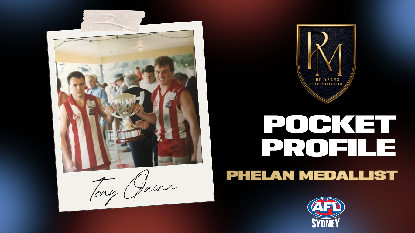 Phelan Medallist Pocket Profile - Tony Quinn