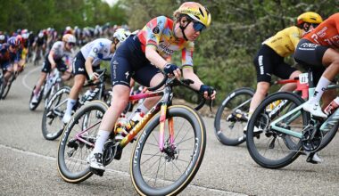 ASTORGA, SPAIN - MAY 07: Anna van der Breggen of Netherlands and Team SD Worx - Protime competes during the 12th La Vuelta Femenina 2026, Stage 5 a 119.6km stage from Leon to Astorga / #UCIWWT / on May 07, 2026 in Astorga, Spain. (Photo by Szymon Gruchalski/Getty Images)