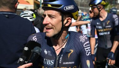CHIAVARI, ITALY - MAY 20: Chris Harper of Australia and Team Pinarello Q36.5 Pro Cycling meets the media press after during the 109th Giro d'Italia 2026, Stage 11 a 195km stage from Porcari to Chiavari / #UCIWT / on May 20, 2026 in Chiavari, Italy. (Photo by Dario Belingheri/Getty Image)
