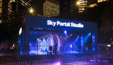 Experience the Galaxy S26 Ultra During Sydney's Vivid festival at the Samsung Sky Portal