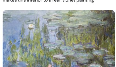 How SHL0MS Turned a Monet Water Lilies Painting Into Viral Performance Art by Calling It AI