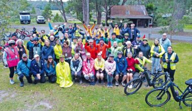 A group of enthusiastic cyclists from across the region descended on Nowa Nowa earlier this month for the autumn edition of the Great East Rail Trail Ride. Run by Snowy River Cycling, the five-day event brought together 43 riders and nine support crew.