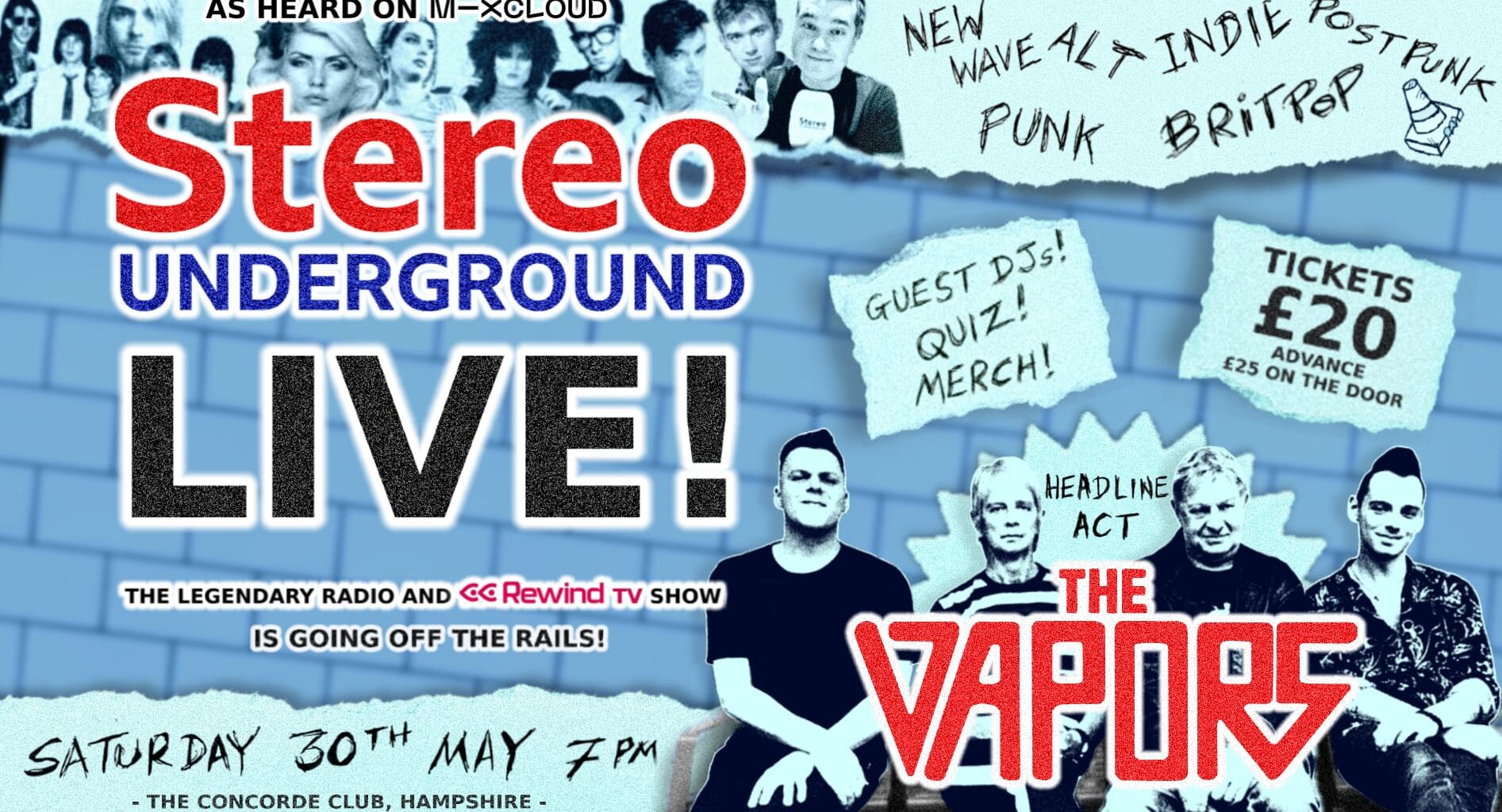 The Vapors plug into Stereo Underground’s first gig – RadioToday