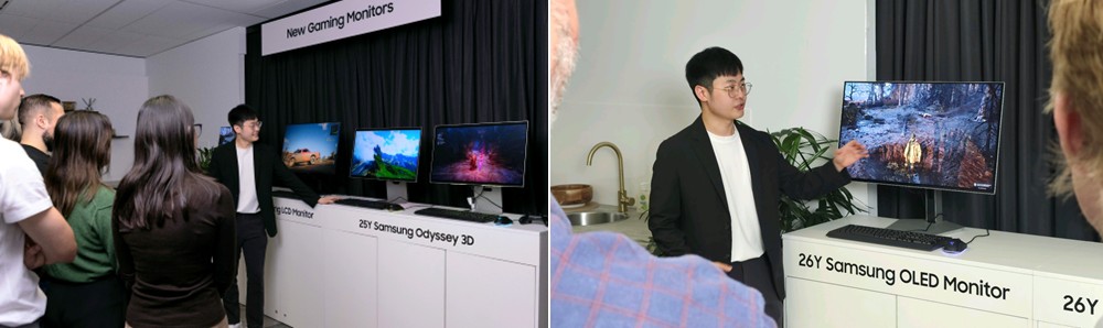 Samsung showcases its latest gaming monitor lineup — including OLED and 6K models.