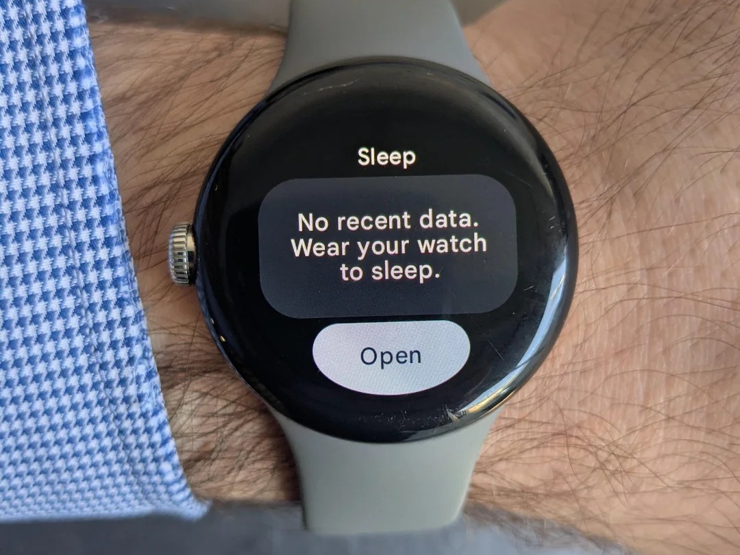 missing sleep data on a Pixel Watch