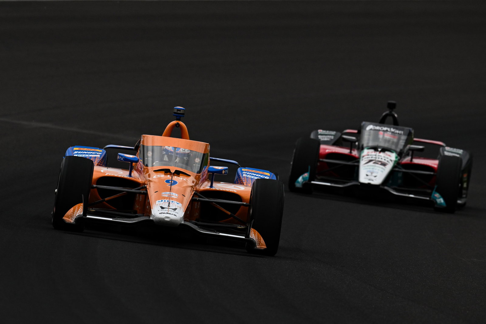 Scott Dixon during practice for the Indianapolis 500.