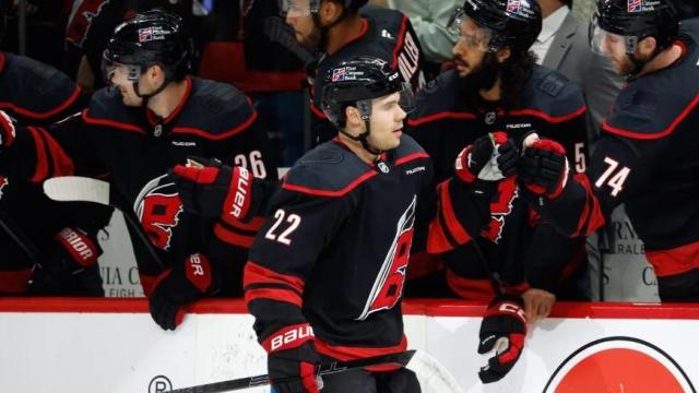 Logan Stankoven's trip home to see his dad, helped rejuvenate him for the playoffs :: WRAL.com