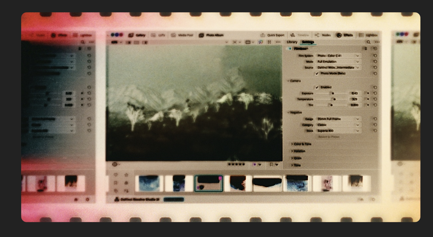 Video Village Filmic Photography in DaVinci Resolve 21