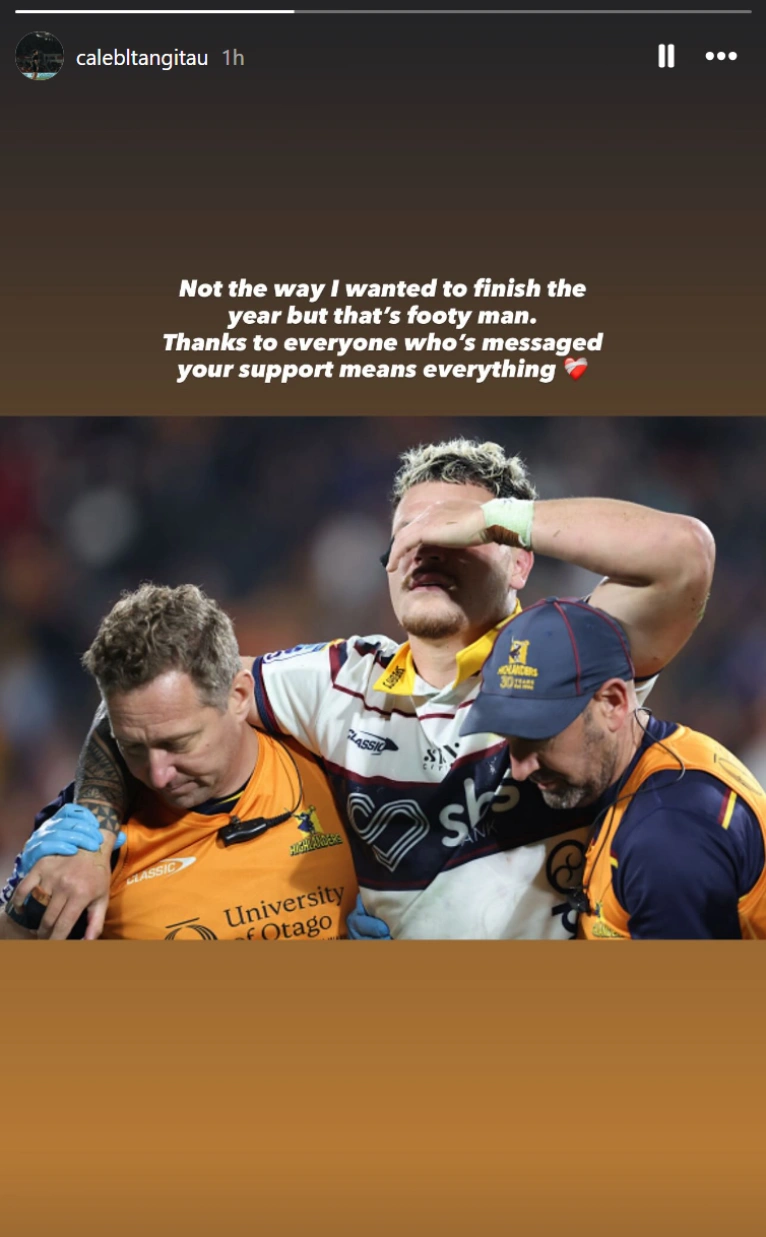 Calen Tangitau of the Highlanders