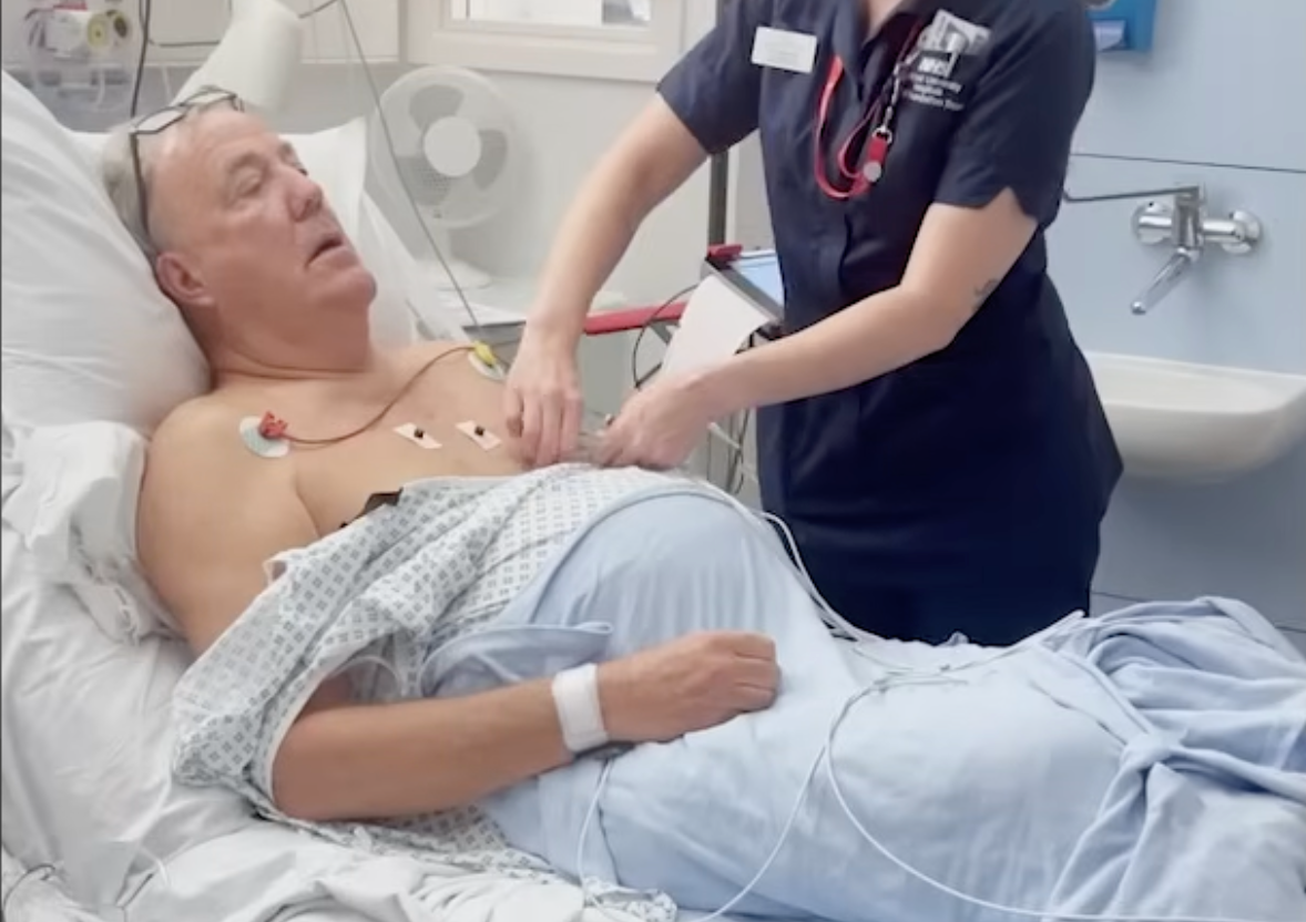 Jeremy Clarkson in hospital while recovering from heart surgery