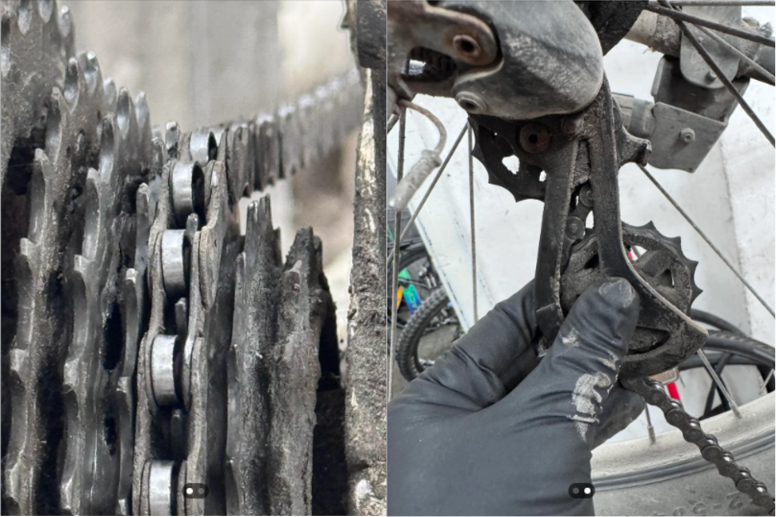 Worn out drivetrain (Reddit)