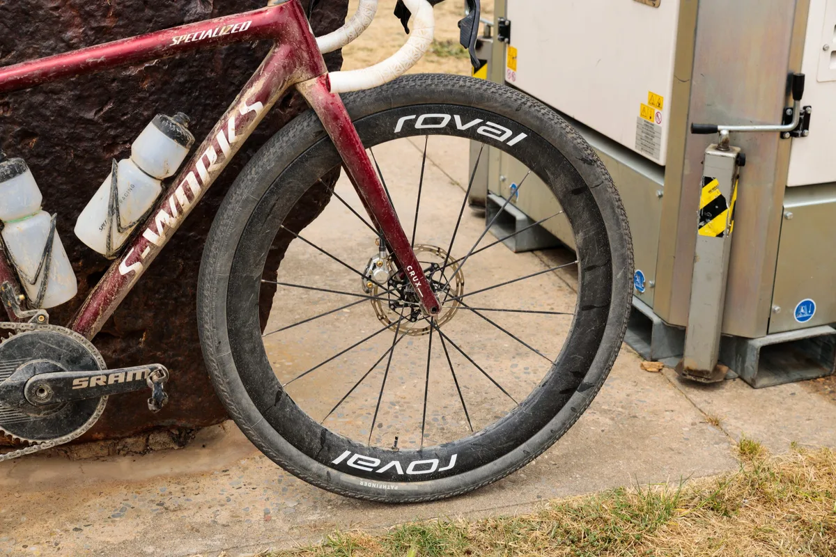 Sofía Gómez Villafañe's Specialized S-Works Crux after the 2026 Traka 200