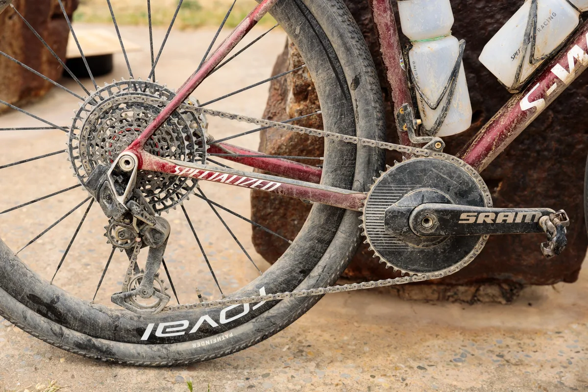 Sofía Gómez Villafañe's Specialized S-Works Crux after the 2026 Traka 200