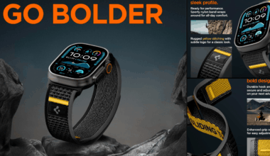 A smart watch with a strap