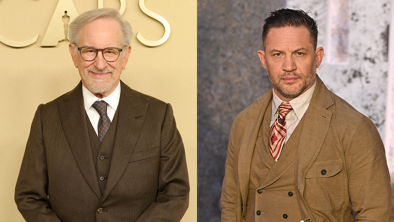 Steven Spielberg and Tom Hardy