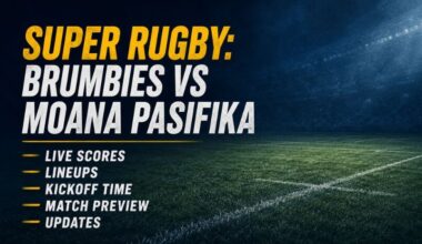 Super Rugby: Brumbies vs Moana Pasifika Live Scores, Lineups, Kickoff Time, Match Preview and Updates