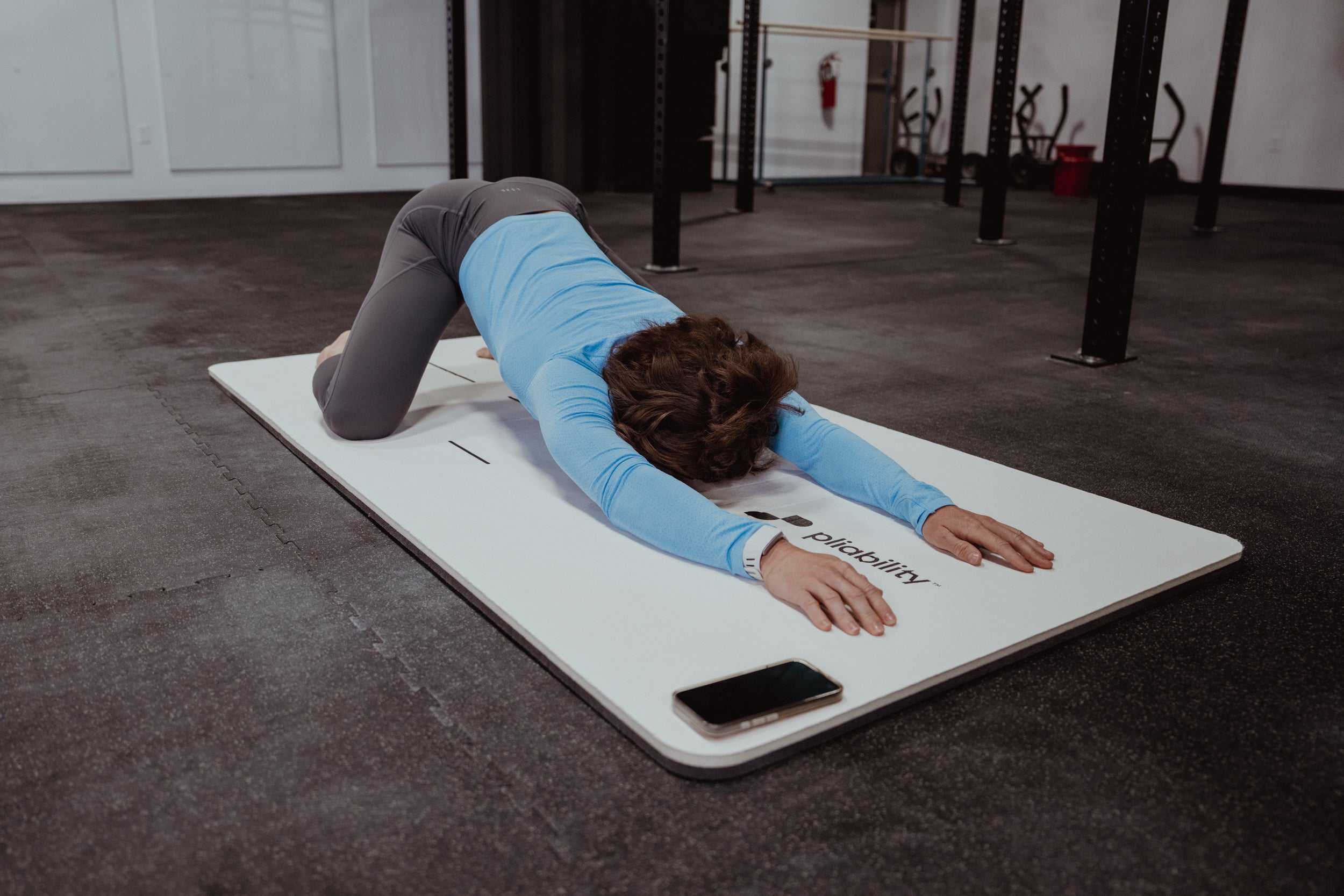 Toomey wakes up with a stretching routine each morning to help soothe her muscles after a hard workout the day before
