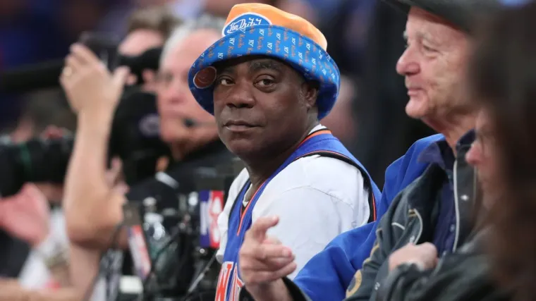 How much does Tracy Morgan pay for Knicks tickets courtside at MSG? image