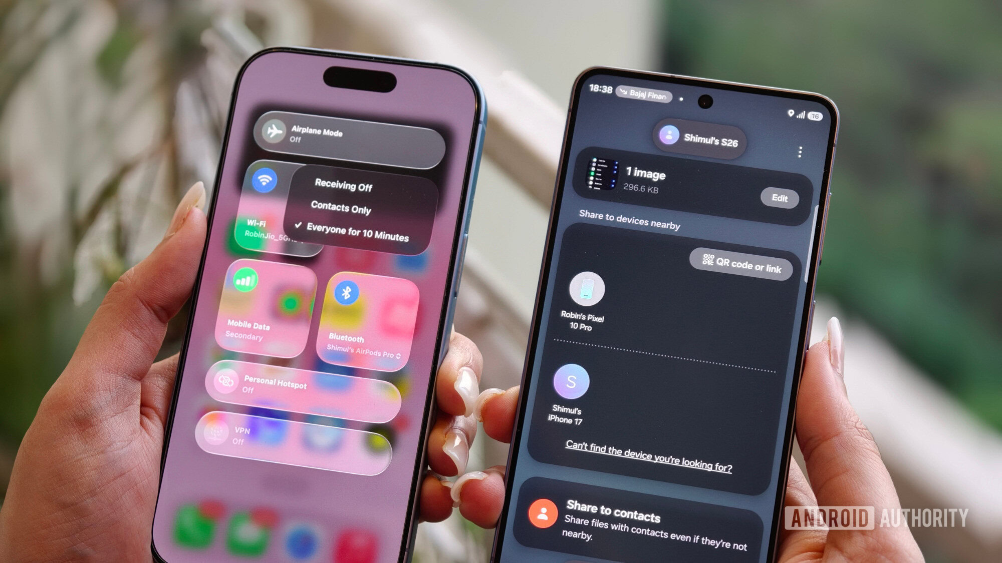Transferring files from Galaxy S26 to iPhone 17
