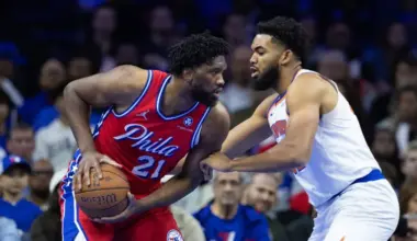 Joel Embiid vs. Karl-Anthony Towns beef history: Revisiting online feud between 76ers, Knicks stars image