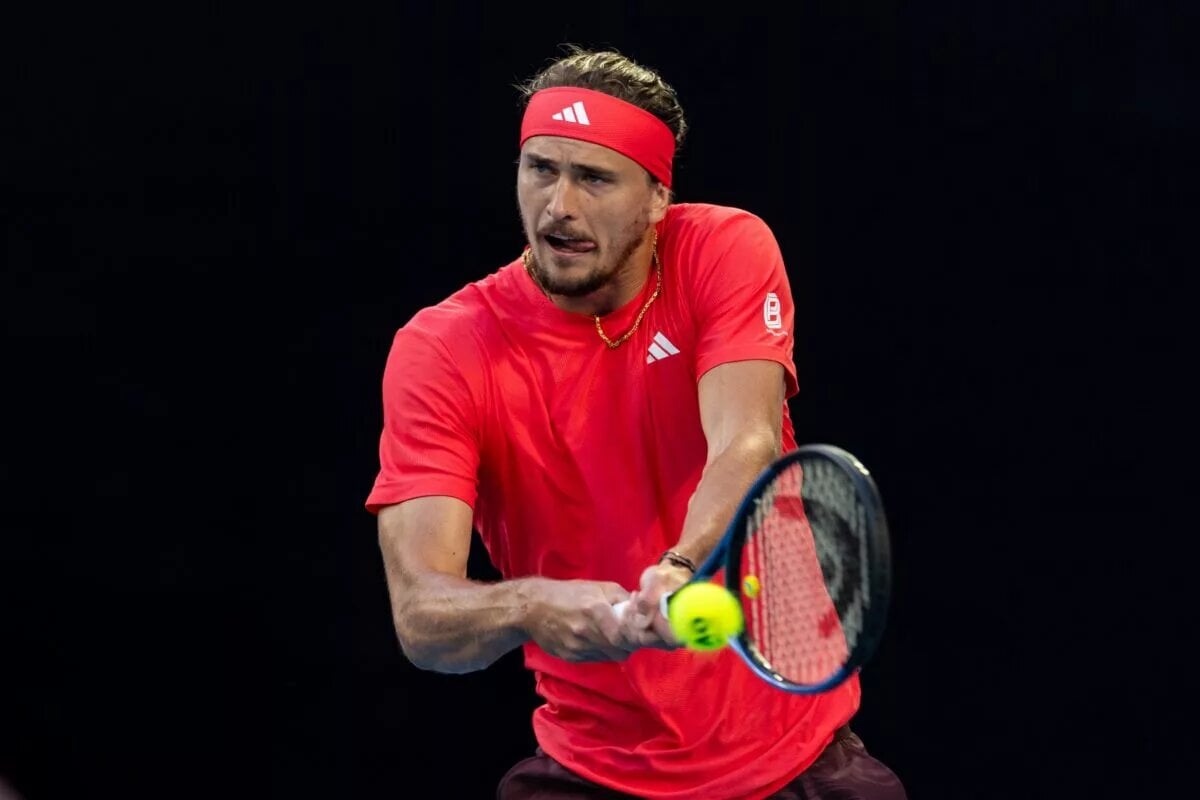 Alexander Zverev in action ahead of ATP Rome.