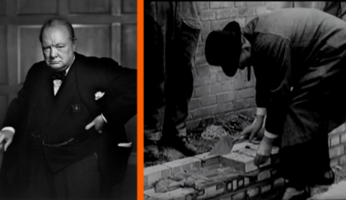 winston churchill, churchill, bricklaying, laying bricks, depression